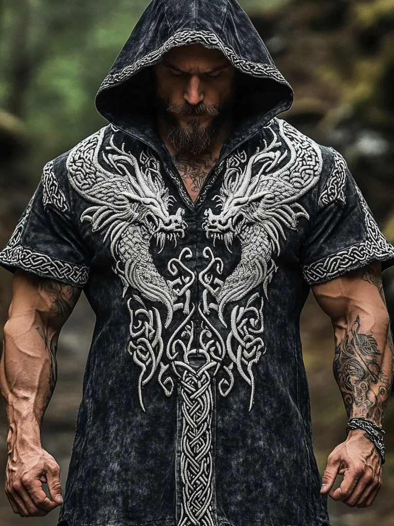 تي شيرت رجالي بأكمام قصيرة لون نقي مطبوع كاجوال فضفاض مناسب للصيف بتأثير رقمي ثلاثي الأبعاد من ألياف البوليستر برقبة دائرية