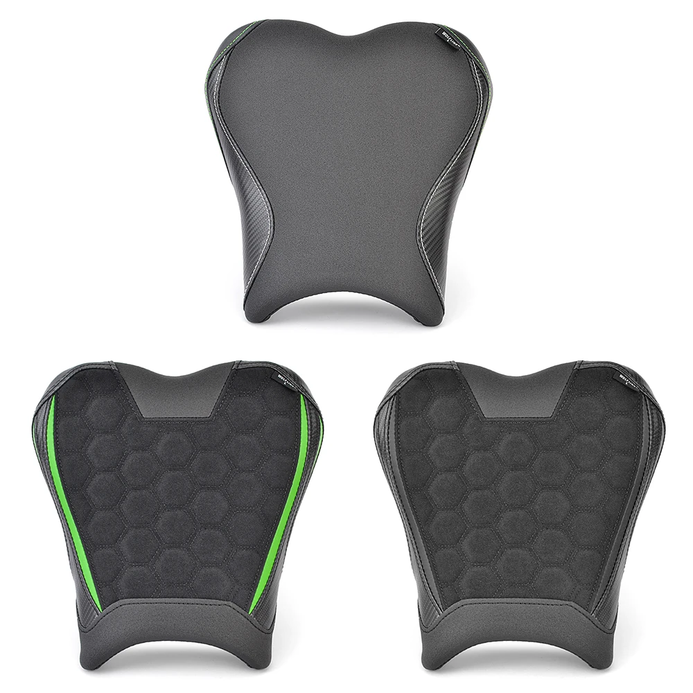 ZX4R ZX4RR مقعد السائق الأمامي لكاواساكي نينجا ZX-4R ZX-4RR ZX 4R 4RR 2023 2024 دراجة نارية الركاب الخلفي بيلايون غطاء الوسادة #2