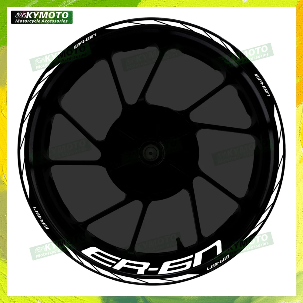 

For ER-6N ER6N reflective motorcycle accessories 17 inch front and rear rims decals fairing stickers stripe decoration