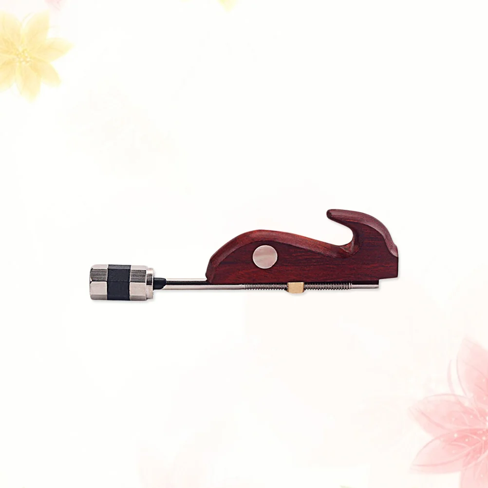 BY50 Red Sandalwood Erhu Bow Hook Screw Head Adjustable Tool for Erhu Players Red Sandalwood Erhu Bow Hook (Light Brown)