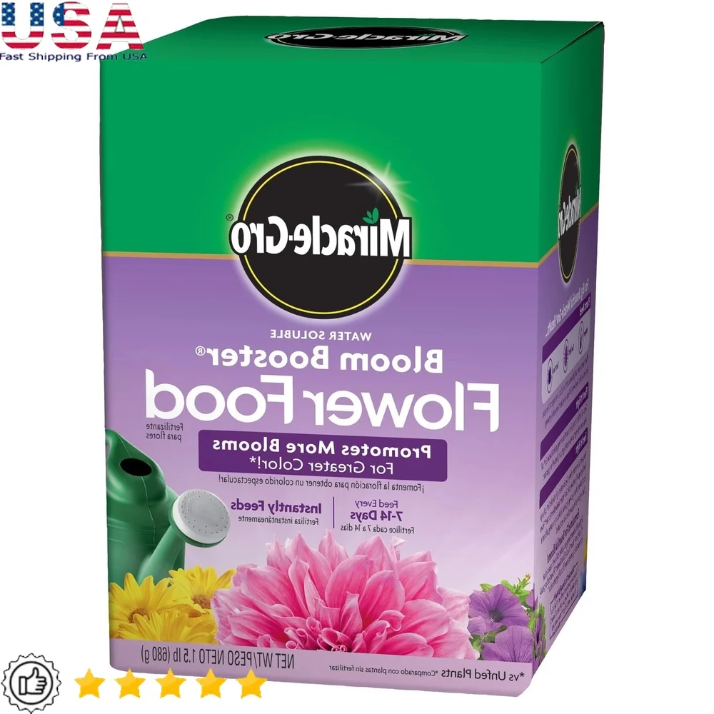 

Водорастворимый усилитель цветов, цветочная еда, 1,5 фунта, удобрение для растений, способствующее цвету, безопасно, корм для всех растений, каждый 1-2 недели