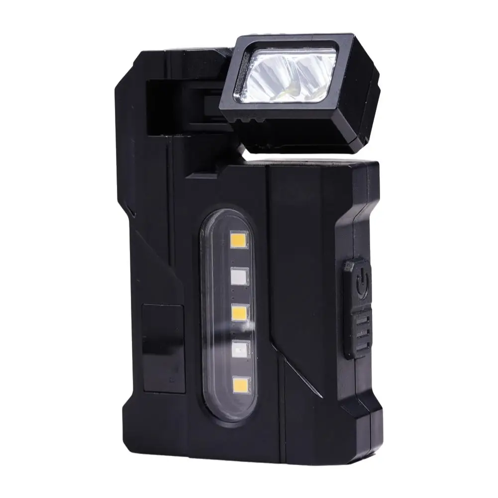 Outdoor Magnetic Rechargeable Flashlight 1200 Lumens Multi-Angle Rotating Mini Light Portable Pocket Flashlight for Repair