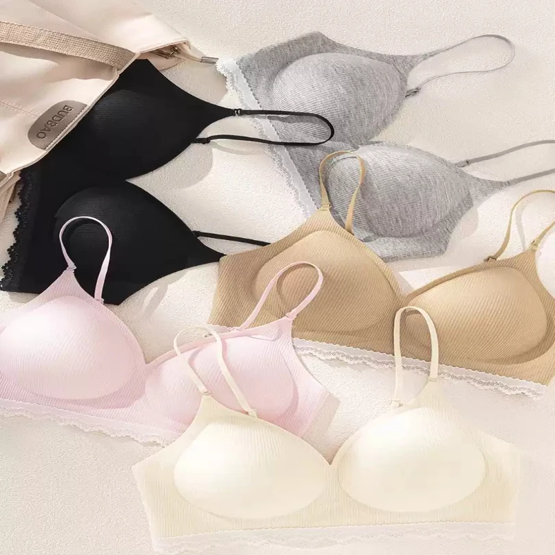 

High Quality Thick Padded Push Up Bra Women Stylish Seamless Wire Free Lingerie Raised Base Soft Support Comfortable Intimates