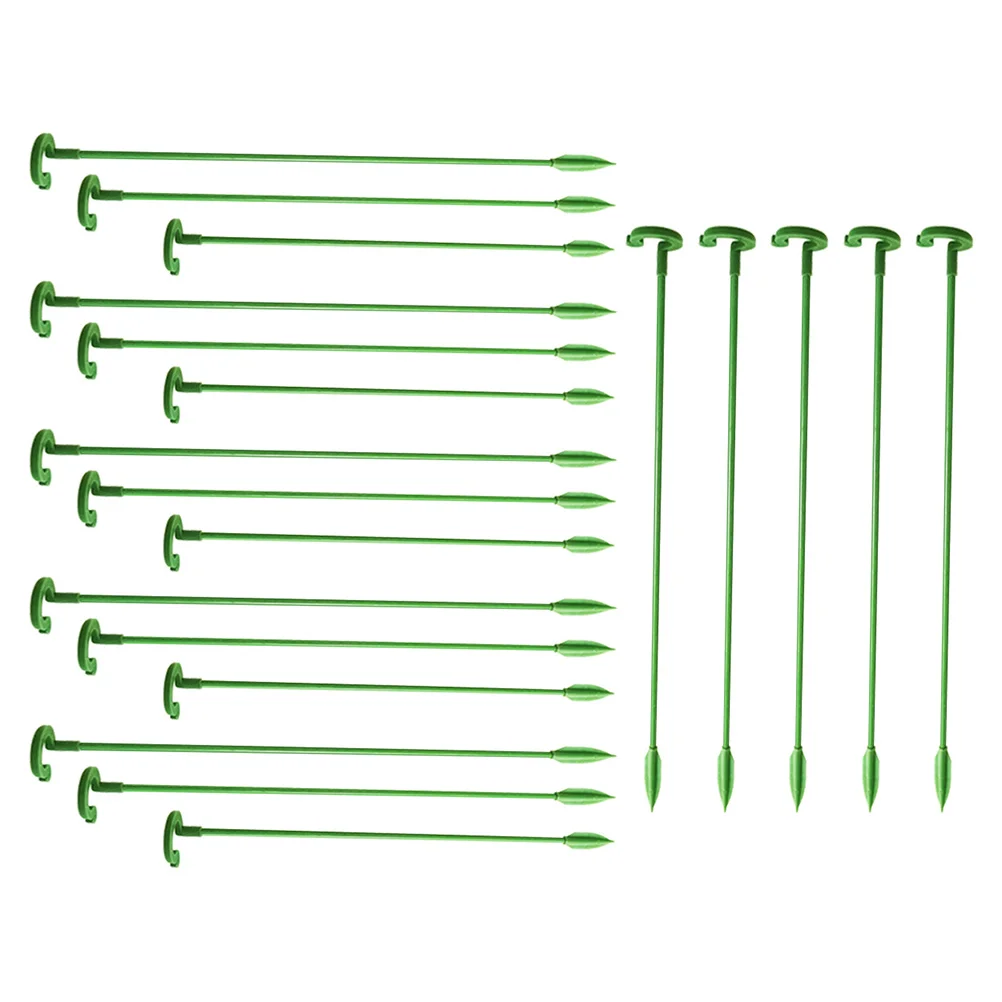 

20 Pcs Support Single Stem Flower Support Glass Fiber Material Garden Flower Stakes Indoor Plants Single Stem Ring Stakes