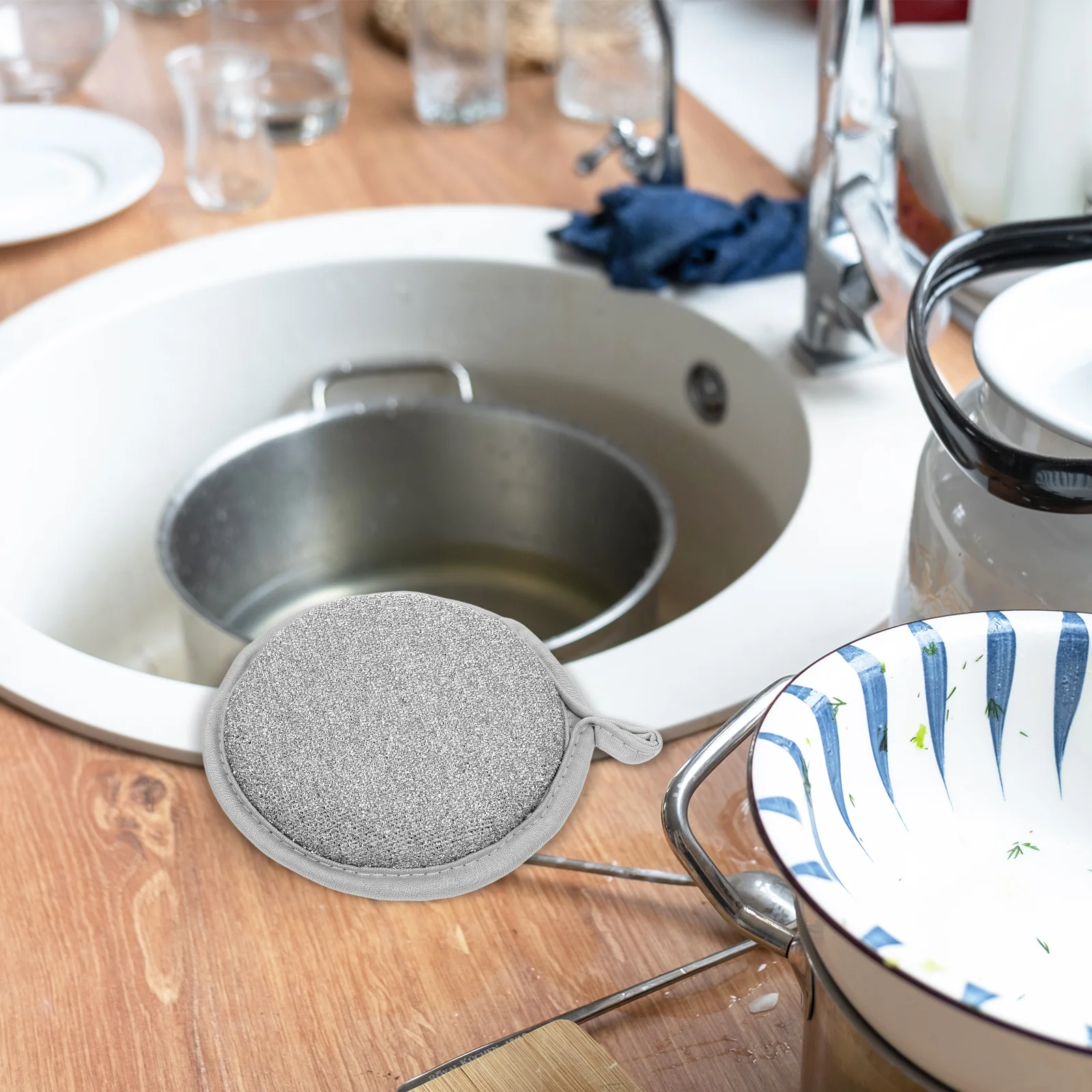 

Household Dish Cloth Double-Sided Soft Dishwashing Sponge Multipurpose Kitchen Cleaning Cloth Scrubber for Pots Pans