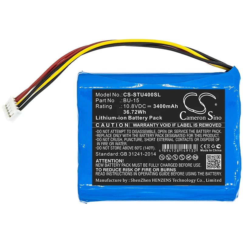

10.8V 3400mAh Battery BU-15 for Sumitomo T-400S T400S T 400S +TOOL