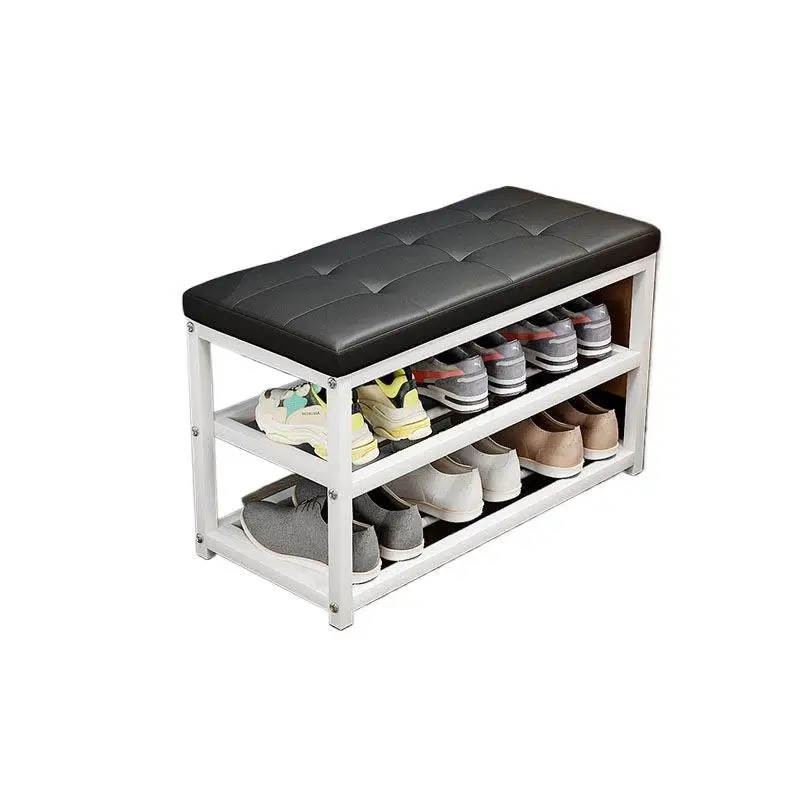 Home S18 door rest shoe rack simple multi-layer storage shoe cabinet can sit iron soft bag multi-functional shoe stool