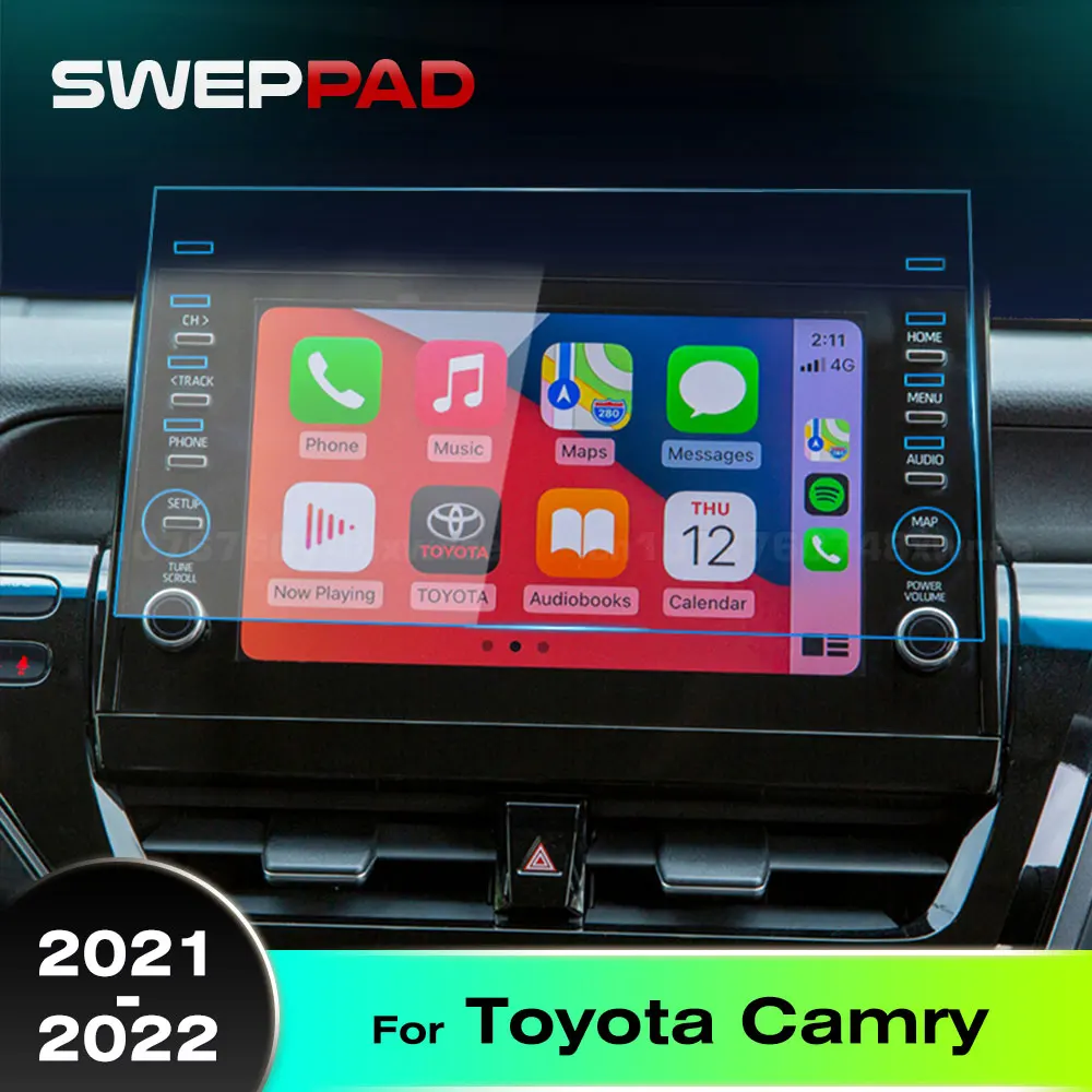 

Для Toyota Camry 2021 2022 9-дюймовый автомобильный навигационный экран из закаленного стекла, защитная пленка, GPS, ЖК-дисплей, наклейка на экран приборной панели