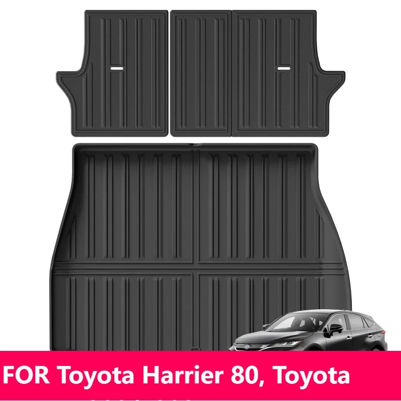 

For Toyota Harrier 80 Venza 2021-2025 TPE 3D Trunk Liner All-Weather Black