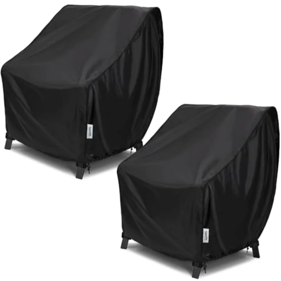 Waterproof Patio Chair Covers Oxford Fabric Outdoor Furniture Covers Fit up to 28