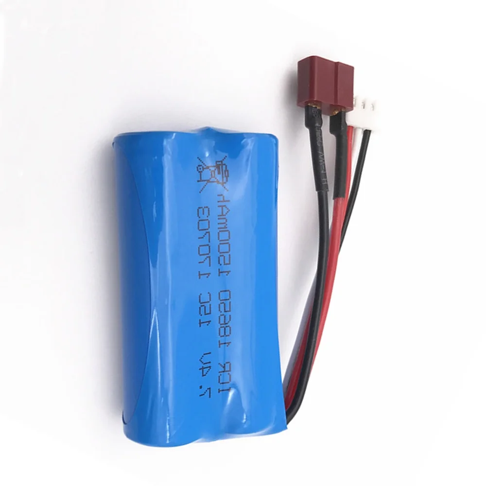 Batteria lipo da 7,4 V 1500 mAh con spina T per FEIYUE FY-03 FY01 FY02 Wltoys 12428 12401 12402 12403 12404 12423 ecc. batteria giocattolo