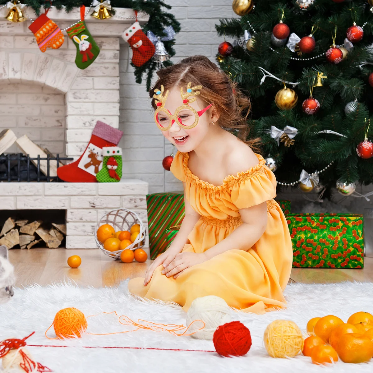 

6 шт., рождественские очки, забавные вечерние очки, реквизит, очки для детей, семейные друзья, праздничное украшение, аксессуары для вечеринок