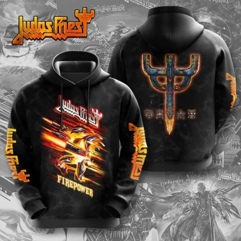 

Rock Judas Priest Band 3d Print Graphic Hoodies Men Women Fashion Oversized Hoodie Sweatshirt Coat Women Sweats Designer Clothes