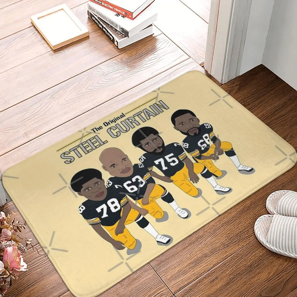 

The Steel Curtain 40x60cm Carpet Polyester Floor Mats Trendy Anti-Slip Home Decor