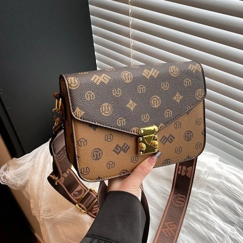 ヴィンテージクラシックレザークロスボディバッグ女性用ハンドバッグデザイナーショルダートートバッグエレガントなおむつバッグ