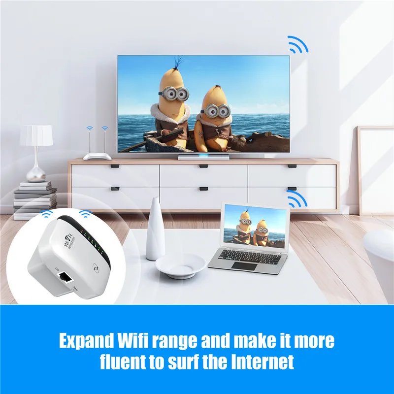 300Mbps Wireless WIFI Repeater WiFi Amplifier 802.11N WiFi Signal Booster Network Amplifier For Home/Office Wireless Repeater