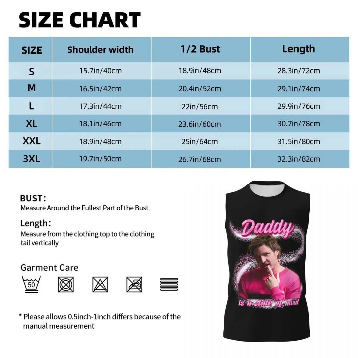 Pedro Pascal Sacred Heart Men Printed Sleeveless T-shirt Casual Hip Hop Street Style Beach Holiday Tank Tops