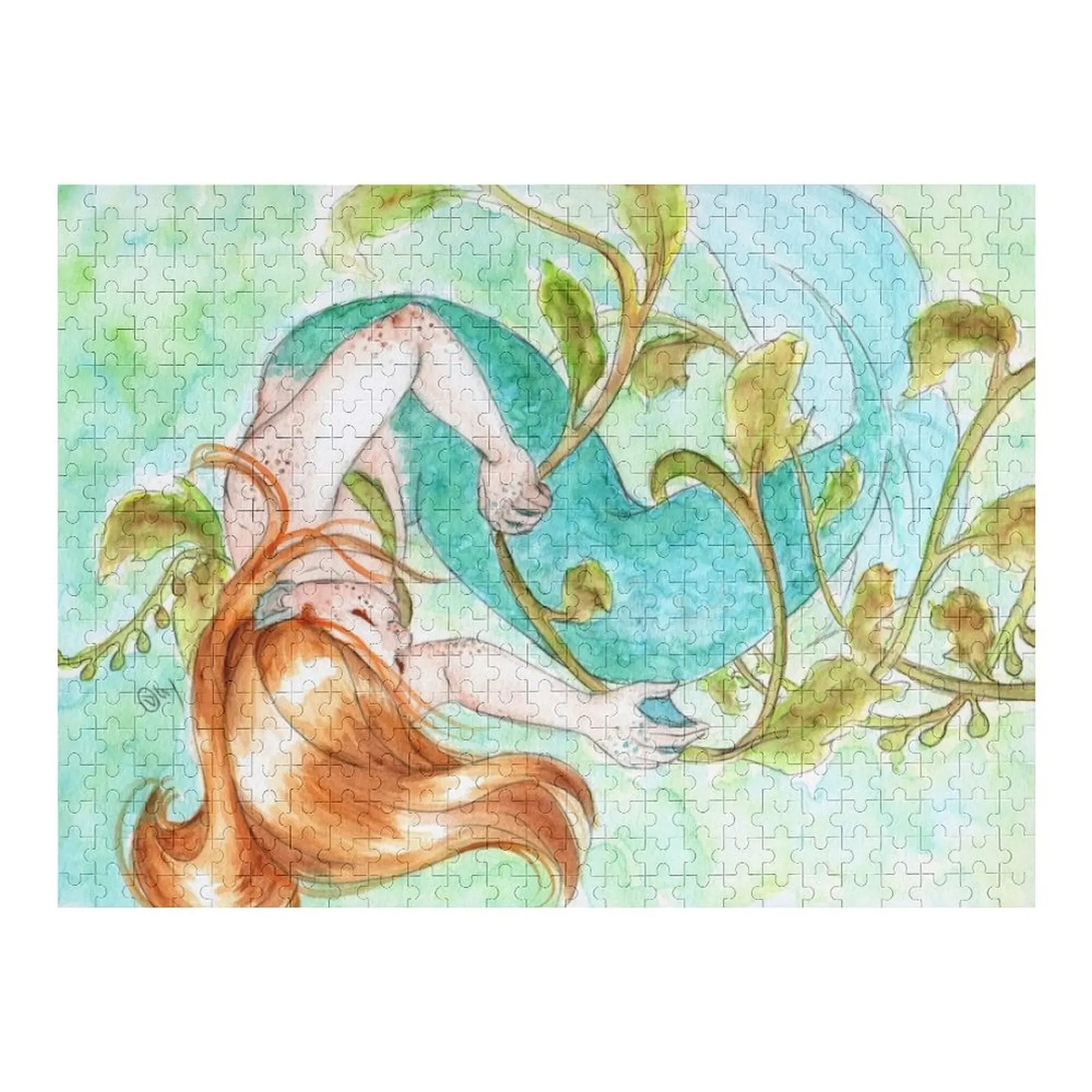 

Tangled Up in Kelp Jigsaw Puzzle Personalised Jigsaw Toddler Toys Custom Wooden Name Puzzle