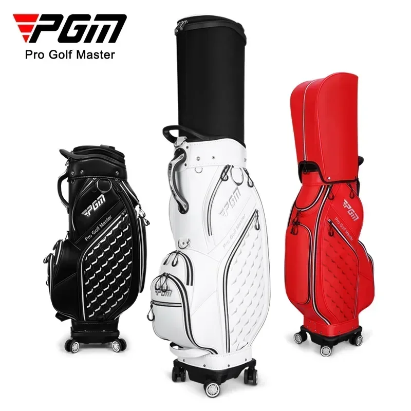 PGM New Golf B ag Ball Ba g Universal Four-wheel Telescopic Bag Double Ball Bag Cap