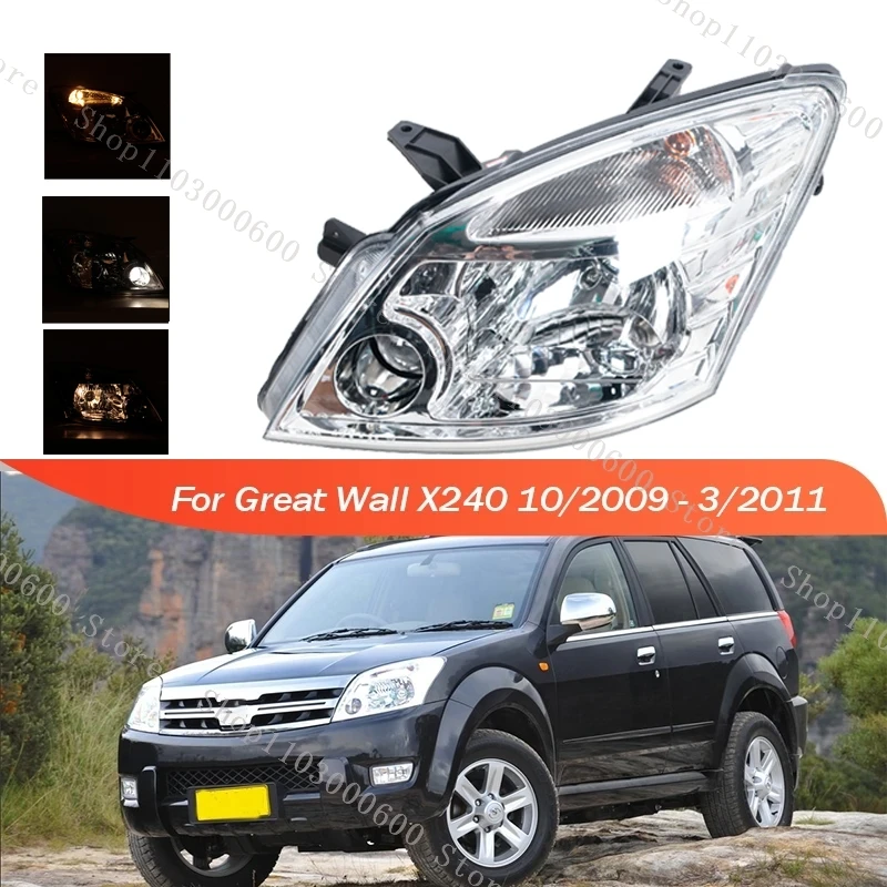 

For Great Wall X240 Haval H3 CUV 10/2009 - 3/2011 Car Front Bumper Head Light Lamp Headlamp Headlight Assembly