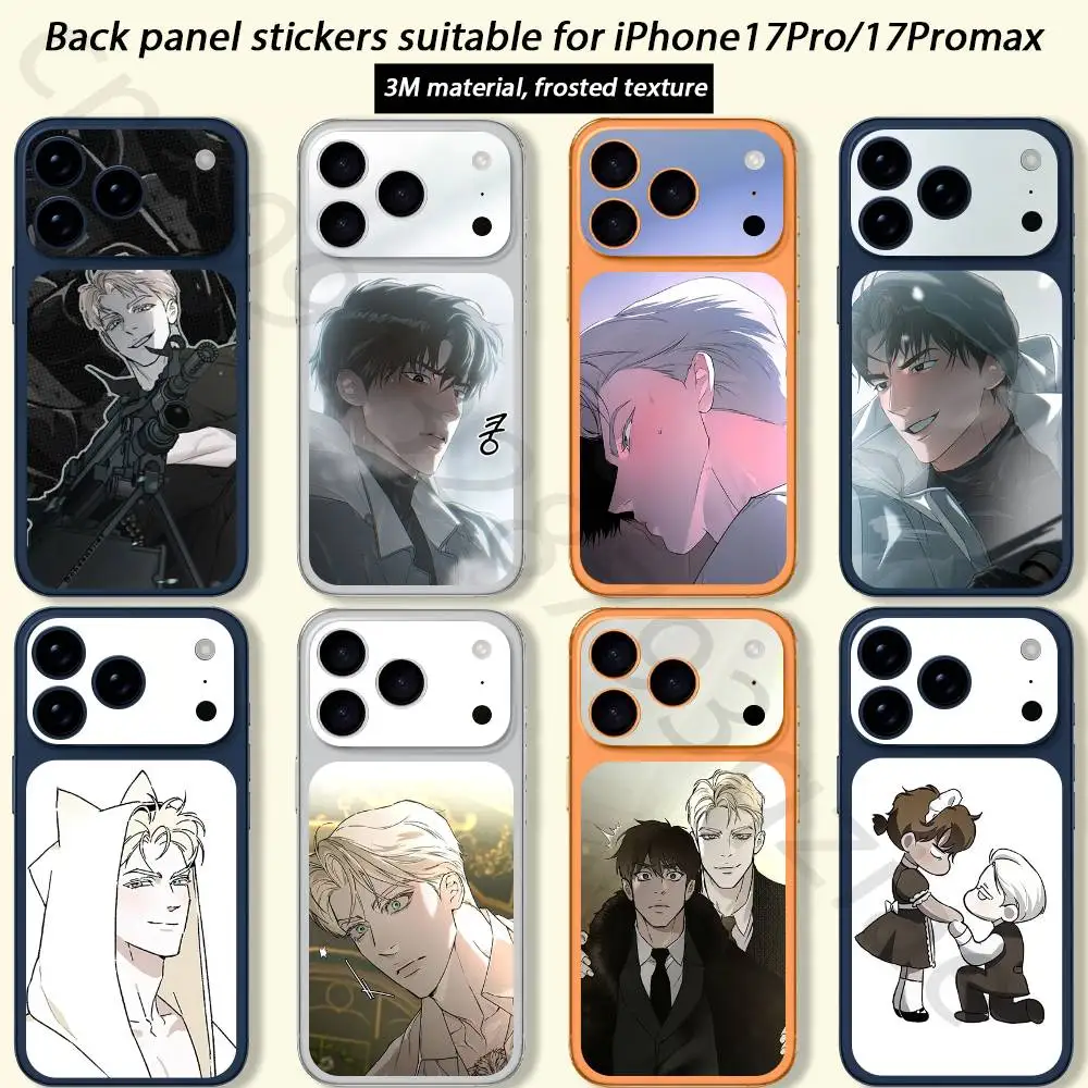 

Manga C-Codename Anastasia TICKET Decal Skin Wrap for iPhone 17 Pro/Pro max Protective Film for Back, Frame, Camera