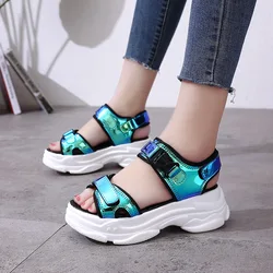 35-39 Women'S Summer Dress Sandals Wedge for Sexy Open Toe Woman 2025 Female Outdoor Cool Sport Platform Camouflage Beach Shoes