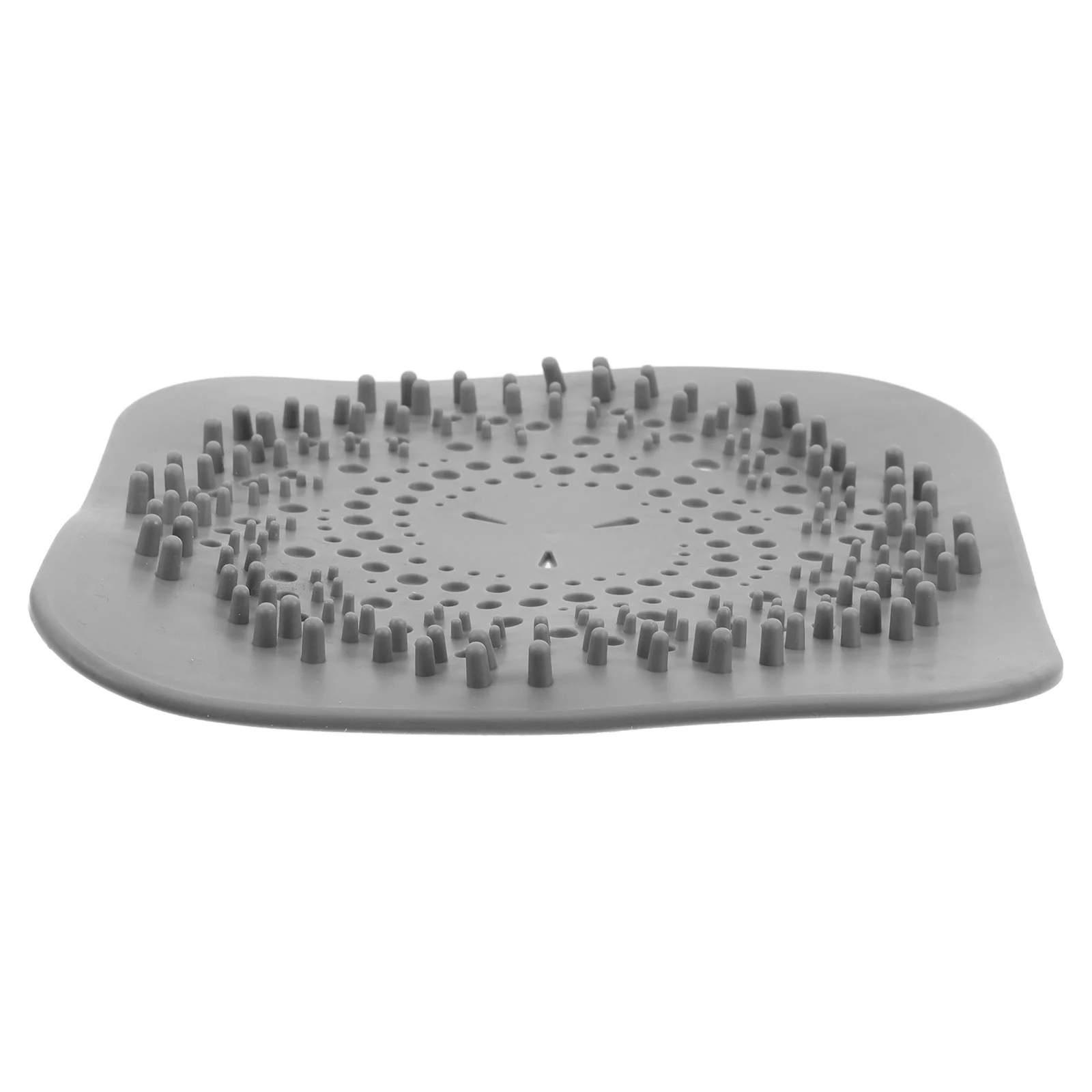 Grey Silicone Anti Clogging Drain Cover Detachable Hair Filter For Shower Floor Drain Odor Preventing Bathtub Drainage Hair