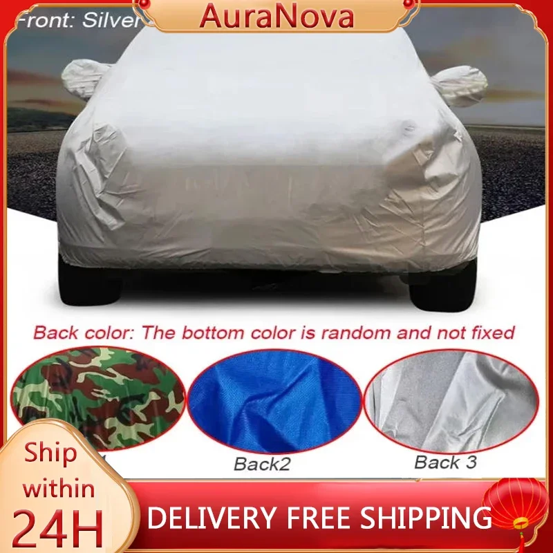 

Car Tarpaulin UV Protection Outdoor Protection Full Car Cover Waterproof Car Cover Dustproof Sunscreen Sunshade Protection Cover