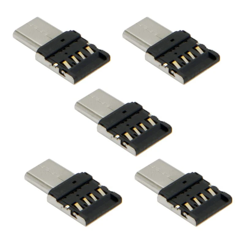 1-5PCS OTG Micro USB Type C Adapter USB-C męski do USB 2.0 żeński Złącze danych dla Macbook Samsung Xiaomi Huawei Android Phone