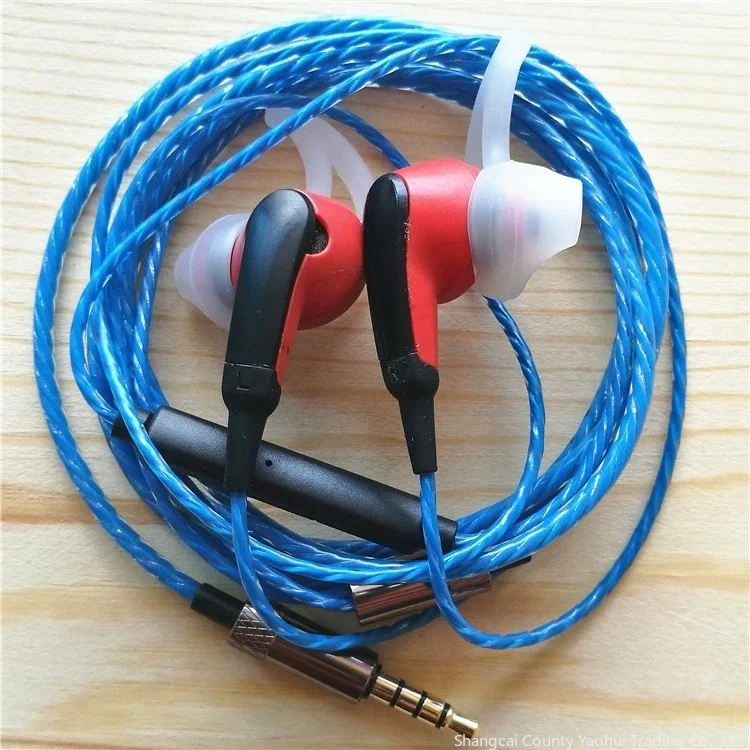 For Bose Soundsport Subwoofer Wired Headphones, equipped with high-definition microphone, blue color, universal version, 95% new