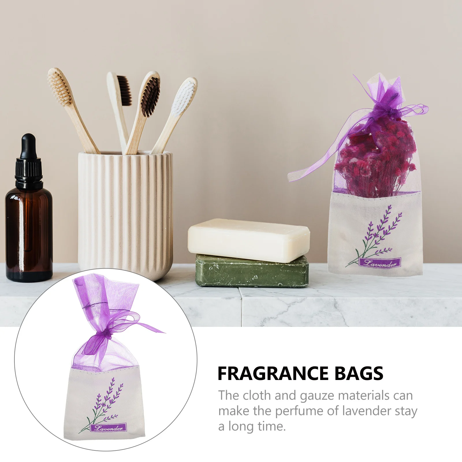 

12pcs Lavender Bag Empty Sachet Deep Purple New Style For Wardrobe Freshener Fragrance Bag Moth Repellent Cotton Pouch Air