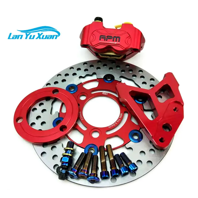 

Motorcycle Modification Accessories 220mm Floating Disc 30 Core Front Shock Absorber CNC Brake Caliper With Bracket Kit