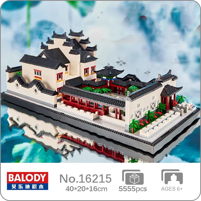 

Balody 16215 World Architecture Courtyard Lake Garden House Tree DIY Mini Diamond Blocks Bricks Building Toy For Children No Box