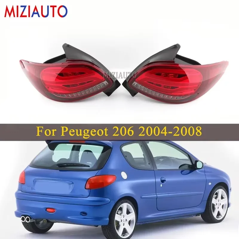

Для Peugeot 206 2004-2008 206CC светодиодный задний фонарь стоп-сигналы указатель поворота фонарь заднего хода автомобильные аксессуары левый/правый