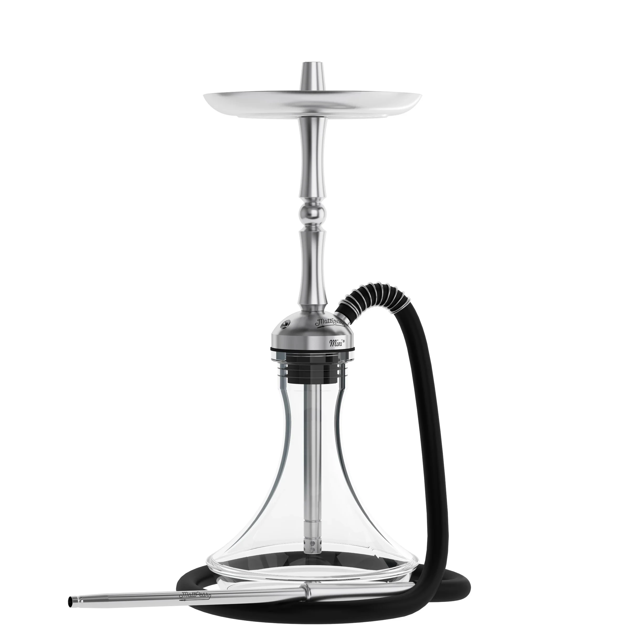 

MattPear Mini S Ball Shisha Hookah Set Full 304 Stainless Steel with MattPear Mini Clear Cone Base