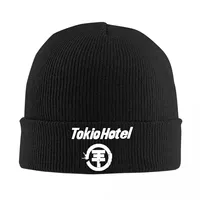 Tokio Hotel Logo Rock Hats Autumn Winter Beanie Warm Band German Pop Cap Unisex Bonnet