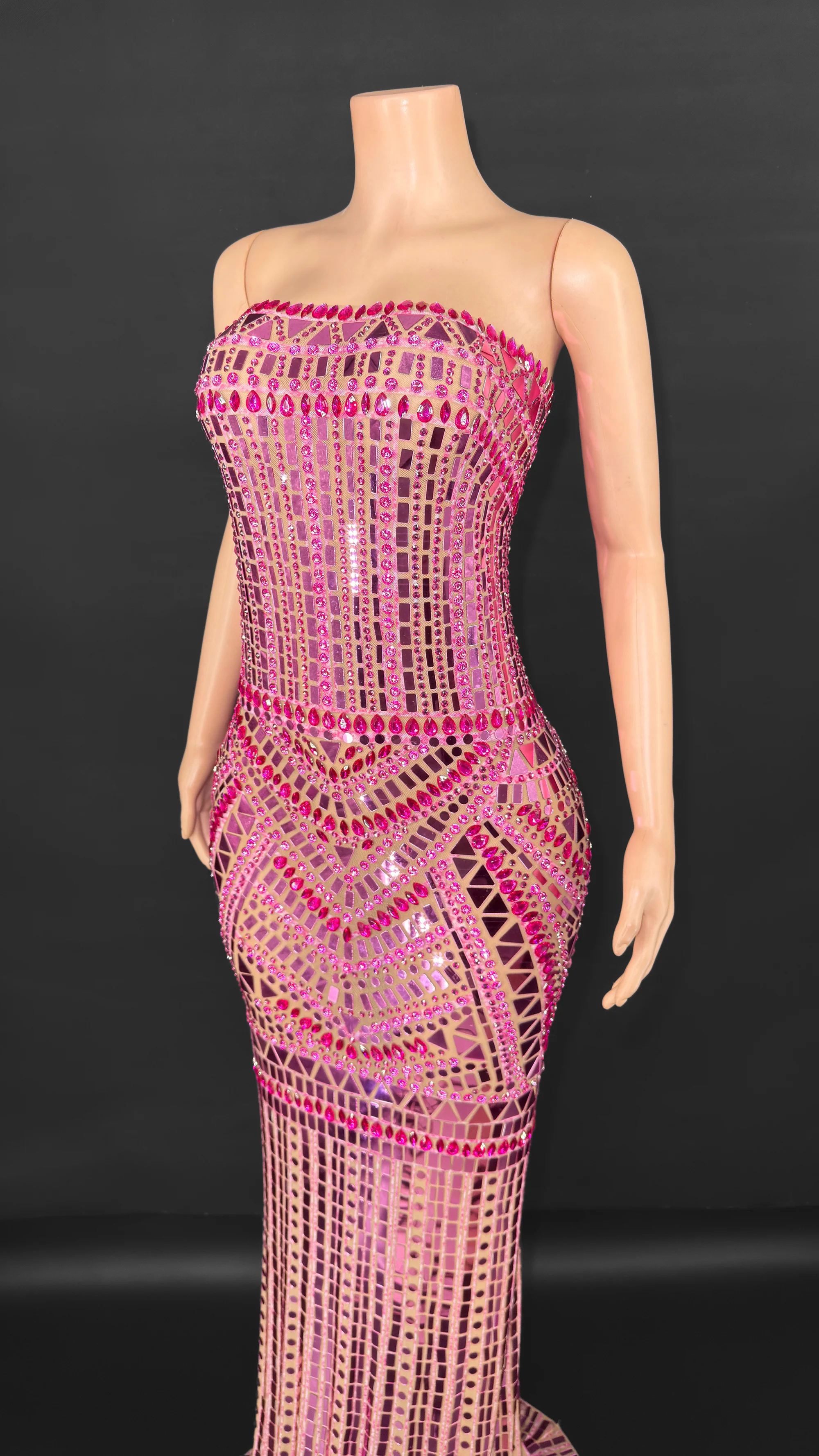 ZD 2025 스팽글 드레스 여성 우아한 파티 이브닝 패션 바디콘 클럽 드레스