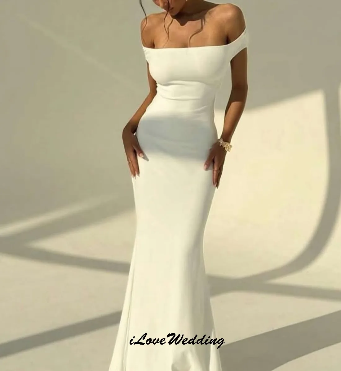 

Off The Shoulder Women'S Prom Dresses 2025 Mermaid Satin Backless Sexy Elegant Women Party Dress Floor Length Gala Customized