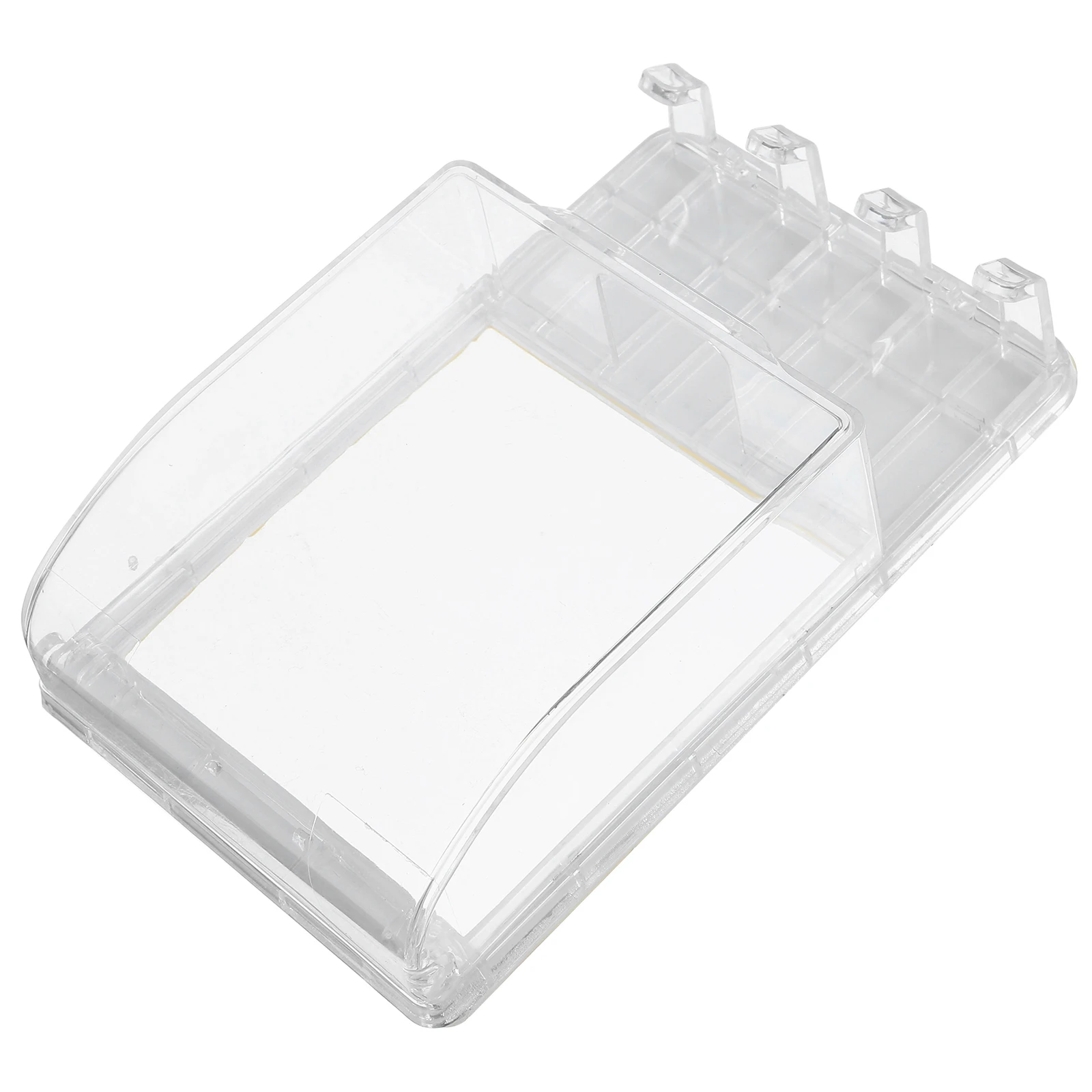 

2pcs Waterproof Socket Box 86 Type Protective Cover Bathroom Splash Proof Outlet Covers Adhesive Wall Mount Electrical Plug