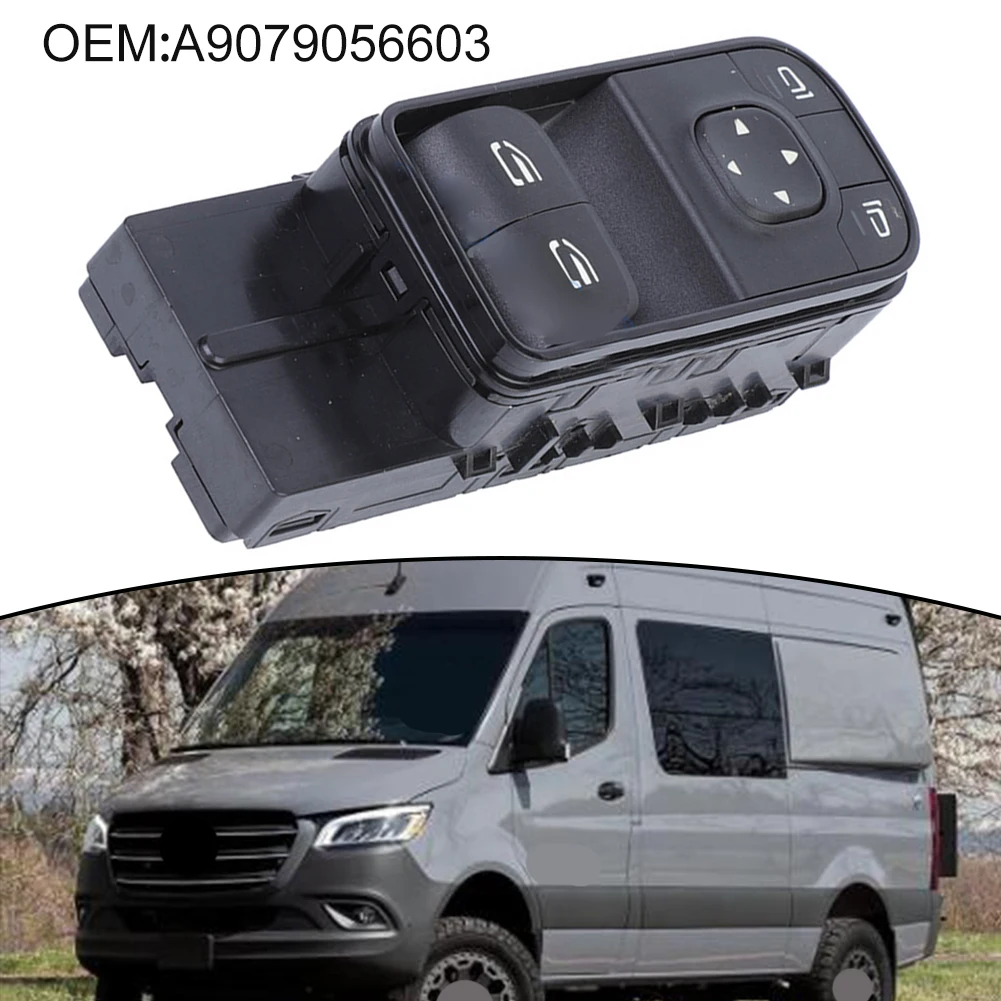 

A9079056603 Power Window Master Switch For Mercedes-Benz Sprinter W907 W910 2018-2021 ABS Wear-resistant Plug-and-Play