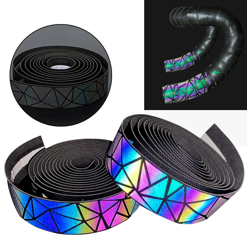 Bicycle Handlebar Tape Comfortable and Safe Night Reflective Bicycle Parts Road Bike Reflective Bike Handlebar Tape Cycling