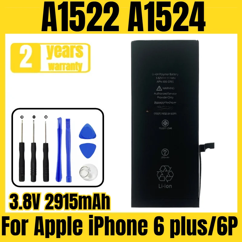 

A1522 A1524 mobile phone battery, suitable for Apple iPhone 6 plus/6P battery, new large capacity, send tools 3.8V 2915mAh