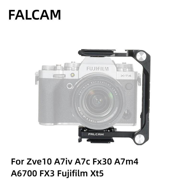 

FALCAM F22,F38,F50 для Zve10,A7iv,A7c,Fx30,A7m4,A6700,FX3,Fujifilm Xt5 быстросъемный складной полукорпус для камеры