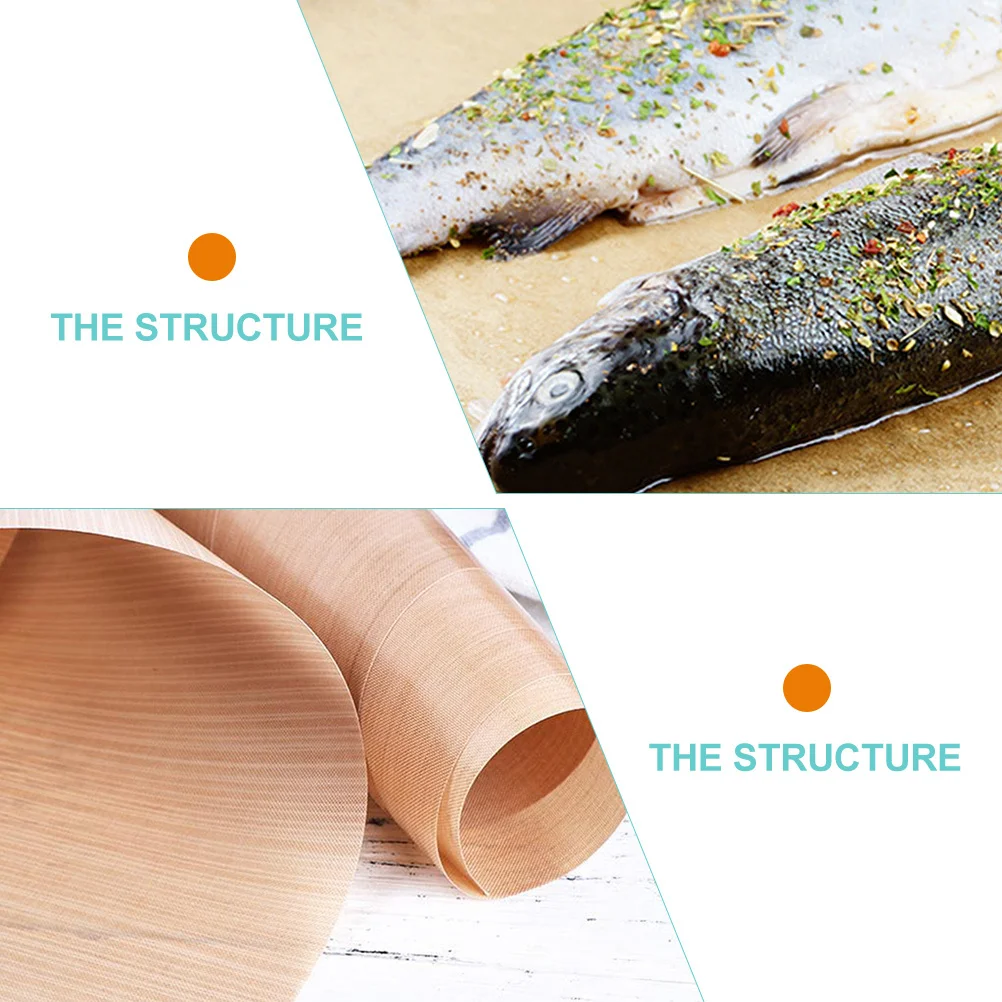 

6Pcs Bbq Grill Mat Non Stick Durable Ptfe Glass Fiber Reusable Cuttable Baking Sheet Grill Pad Outdoor Baking Mat