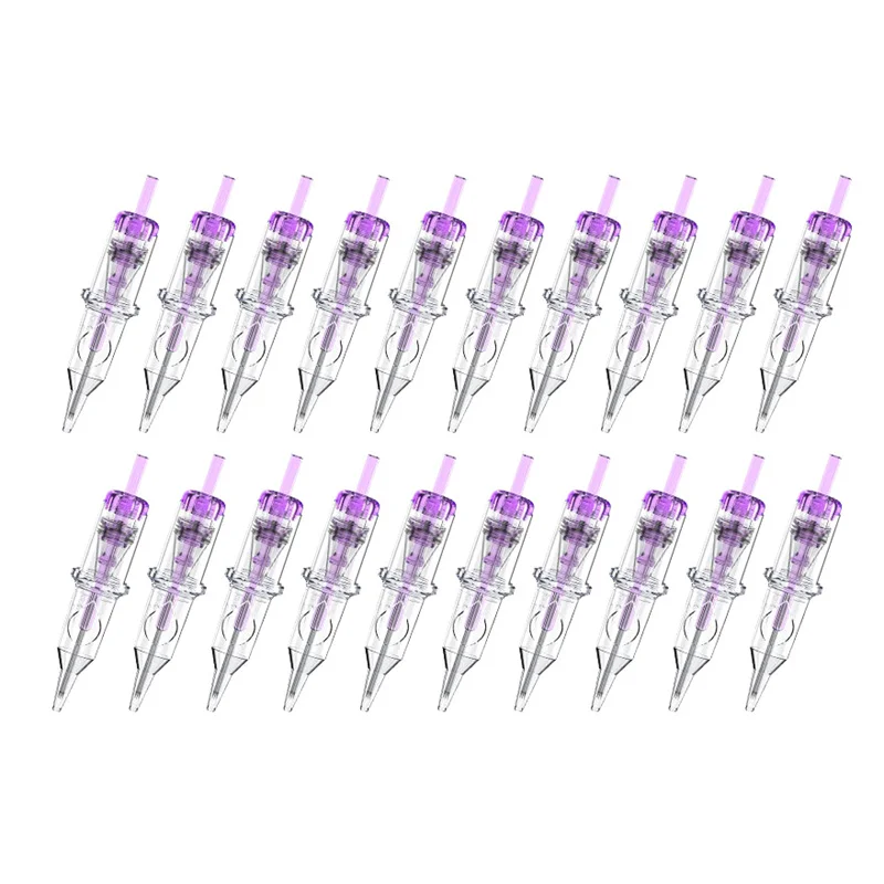 50pcs/Box Tattoo Mixed Size 3RL/5RL/7RL/5M1/9M1 Sterilized Cartridge Needles Permanent For Tattoo Machine Supply 0.35mm