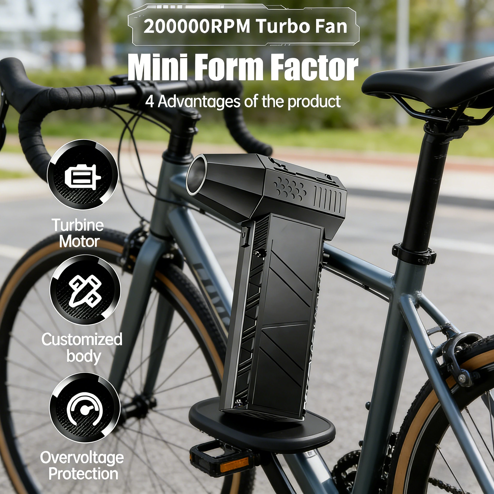 

X6 Snowy Hurricane Fan 800000RPM | 150W 53m/s | 6000mAh Type‑C Rechargeable Outdoor Emergency Fan