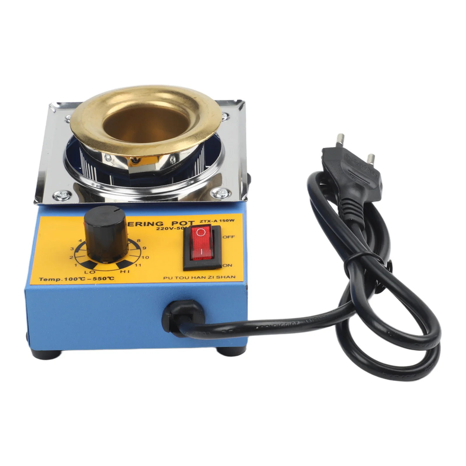 Solder Melting Furnace 150W with Thickened Tin Pot and Efficient Cooling System for Desoldering and Refining ZTX 11A