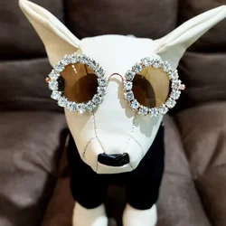 Gafas de sol con diamantes de imitación para perro y gato, accesorios para fotografía, productos para mascotas