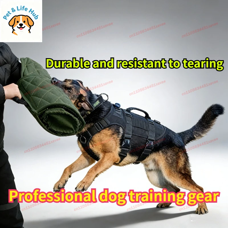 Durable Jute Dog Bite Sleeve Arm Protection With Handle Guard Dog Bite Training Set Thickened Safety Pet Training Equipment