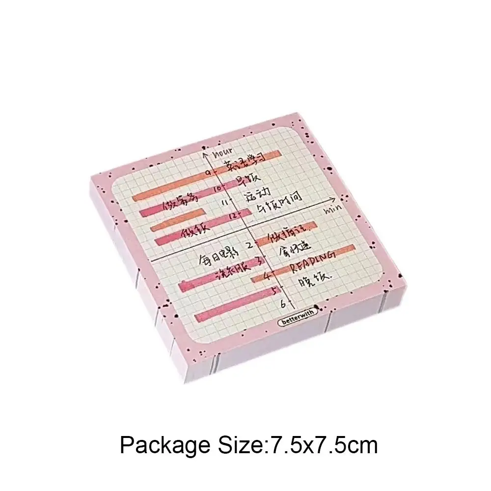 100 Pads/Pack Paper Transparent Inches Sticky Note Pads School Stationery Posted It Sticky Note Pads Scrapbooking Notepads